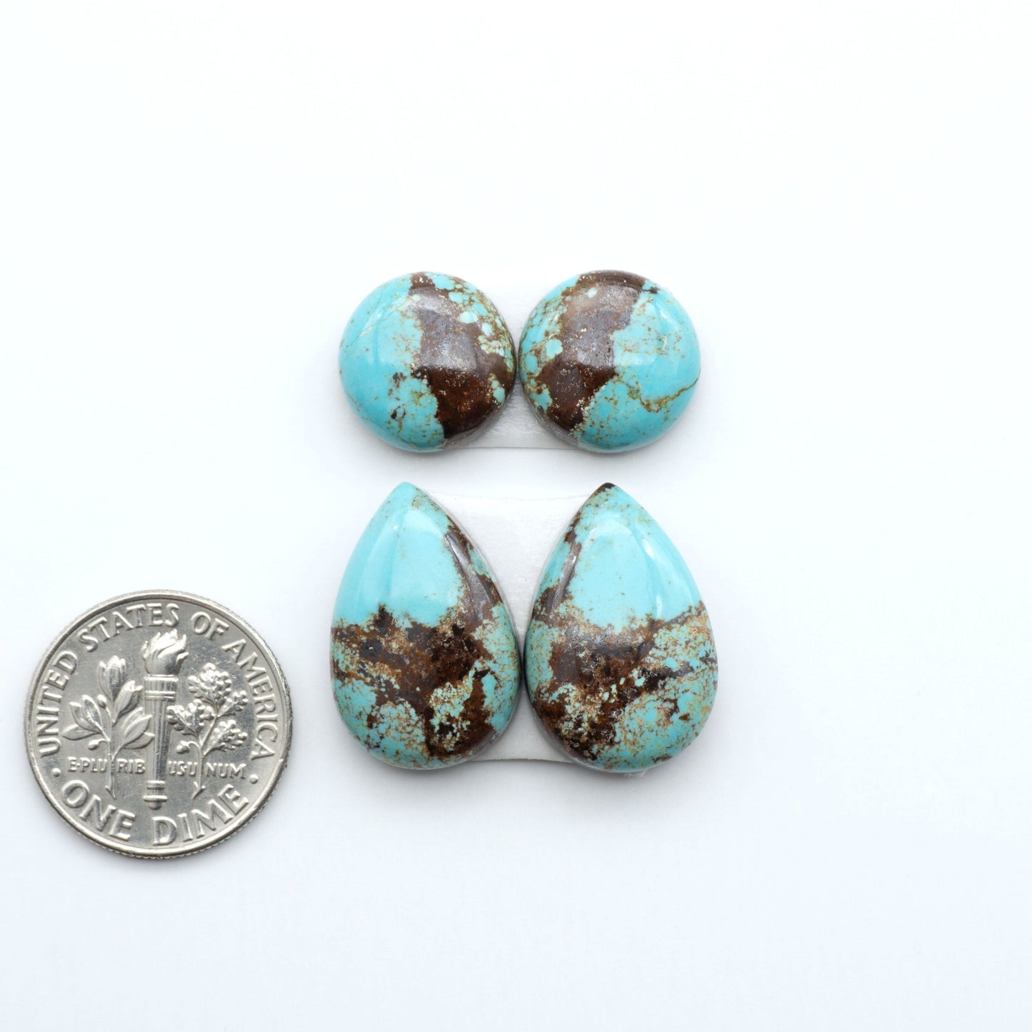Number 8 Turquoise Cabochons have been selected for their quality and unique appearance. Don't miss the chance to add a one-of-a-kind piece to your collection.