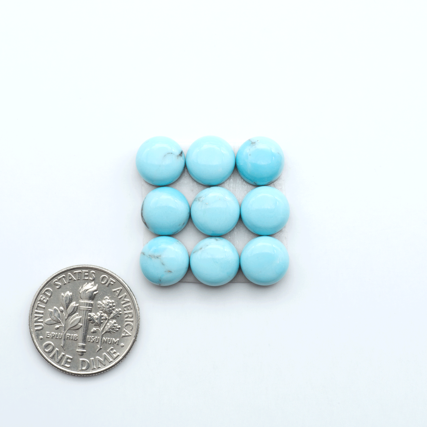 Enhance your jewelry designs with Pressed Turquoise Nugget Cabochons. Crafted from composite materials they add a captivating touch to your creations.
