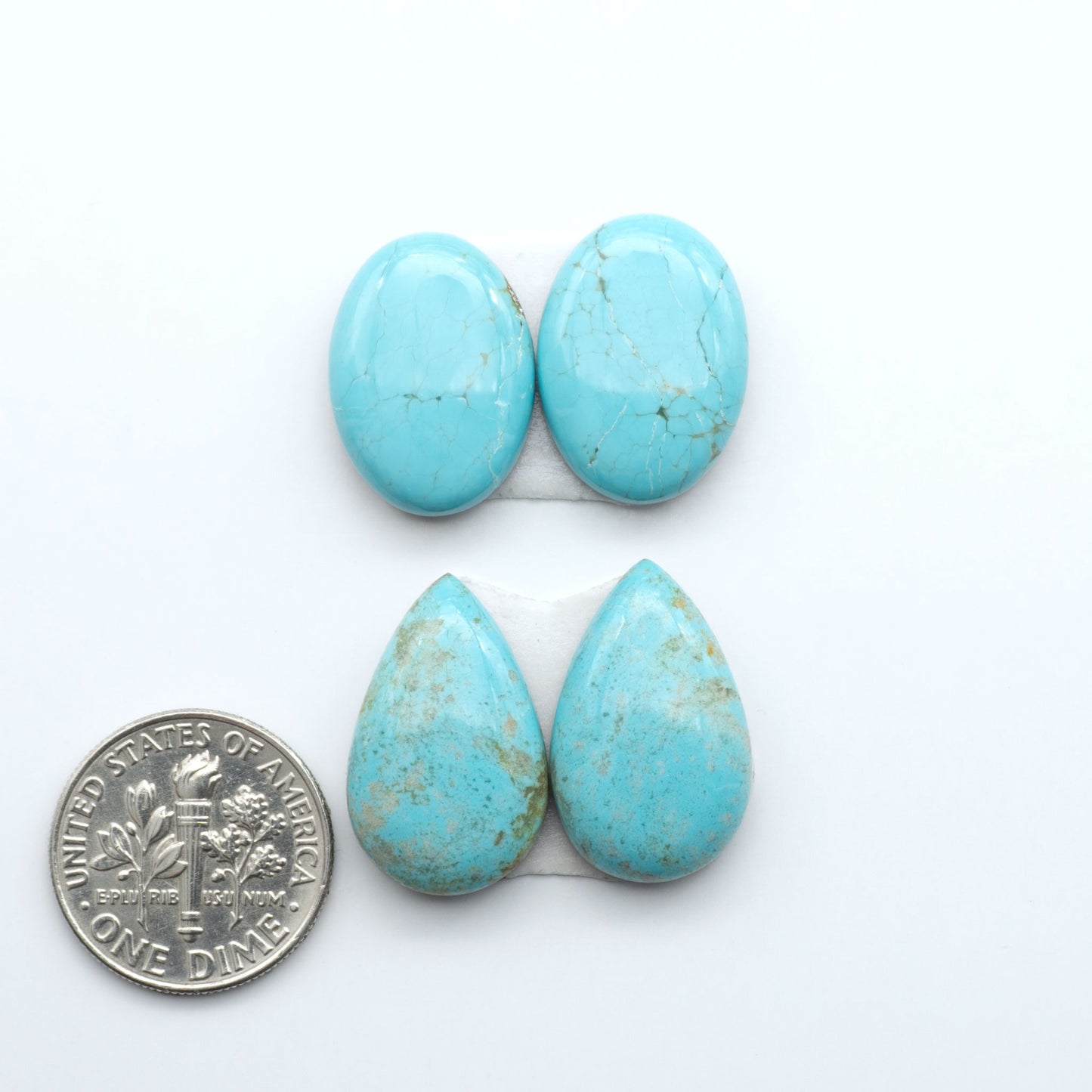 Number 8 Turquoise Cabochons have been selected for their quality and unique appearance. Don't miss the chance to add a one-of-a-kind piece to your collection.