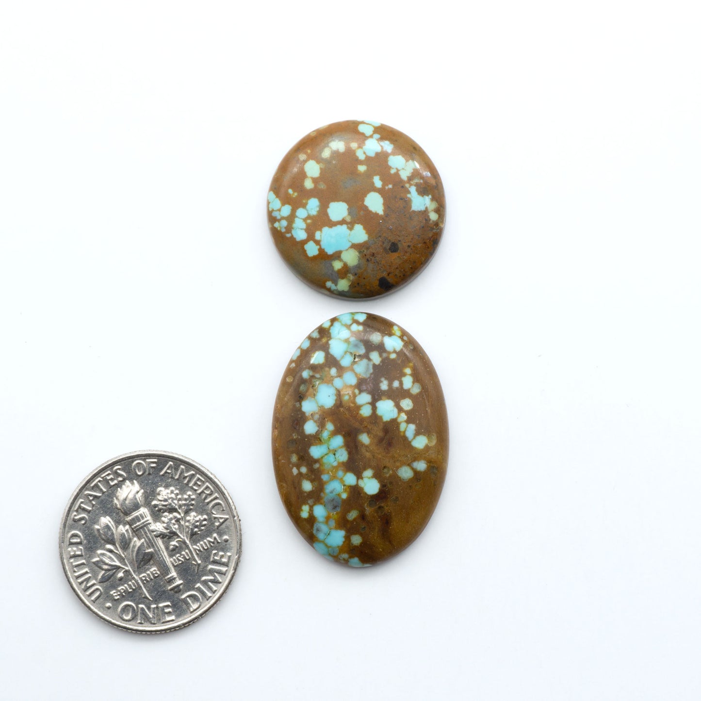 Number 8 Turquoise Cabochons have been selected for their quality and unique appearance. Don't miss the chance to add a one-of-a-kind piece to your collection.