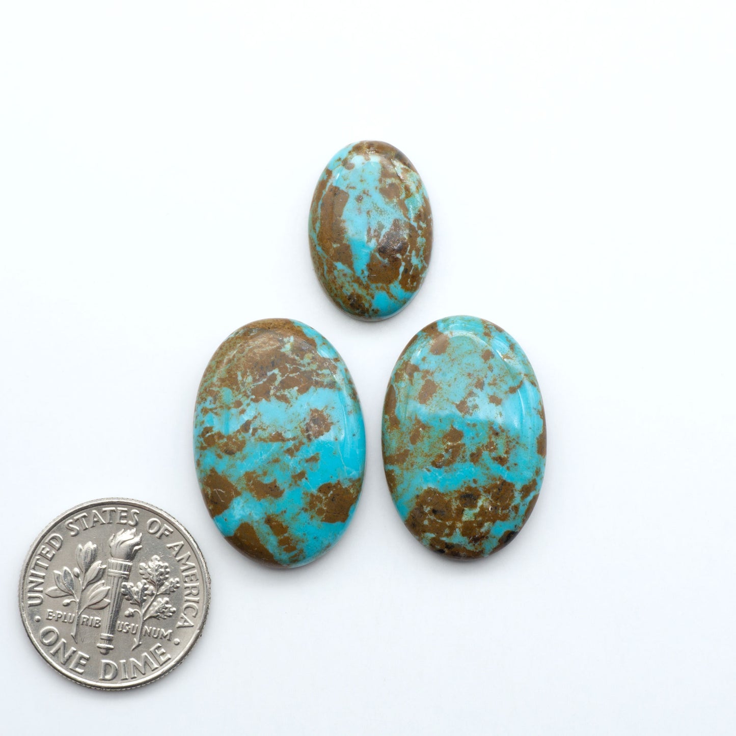 Number 8 Turquoise Cabochons have been selected for their quality and unique appearance. Don't miss the chance to add a one-of-a-kind piece to your collection.