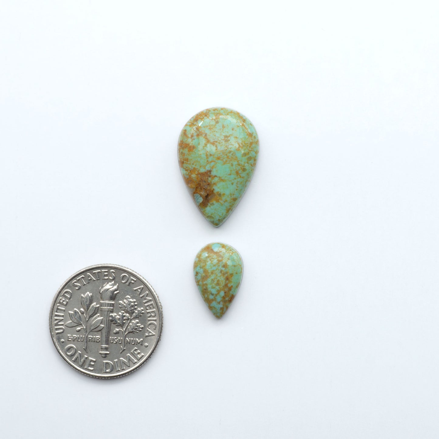Add a touch of beauty to your collection with our stunning Pilot Mountain Turquoise Cabochons. Perfect for jewelry making each piece is truly one-of-a-kind.