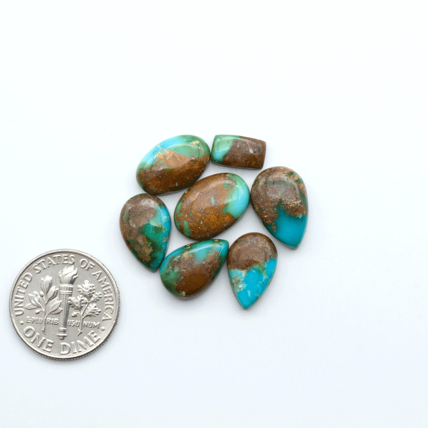 Sonoran Mountain Turquoise showcases a stunning blend of blue and green hues and natural patterns that make it a must-have for any jewelry collection.