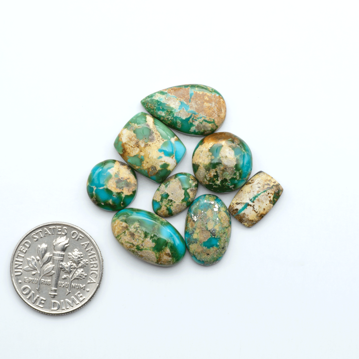 Sonoran Mountain Turquoise showcases a stunning blend of blue and green hues and natural patterns that make it a must-have for any jewelry collection.