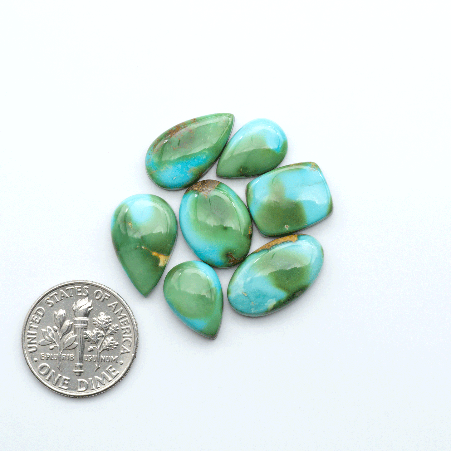 Sonoran Mountain Turquoise showcases a stunning blend of blue and green hues and natural patterns that make it a must-have for any jewelry collection.
