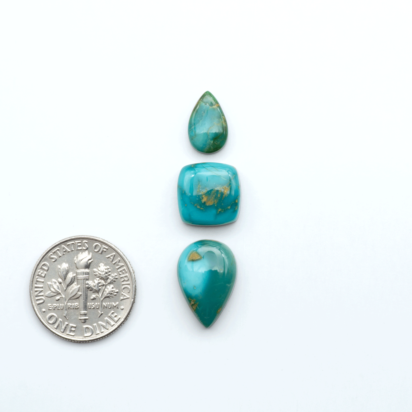 Sonoran Mountain Turquoise showcases a stunning blend of blue and green hues and natural patterns that make it a must-have for any jewelry collection.