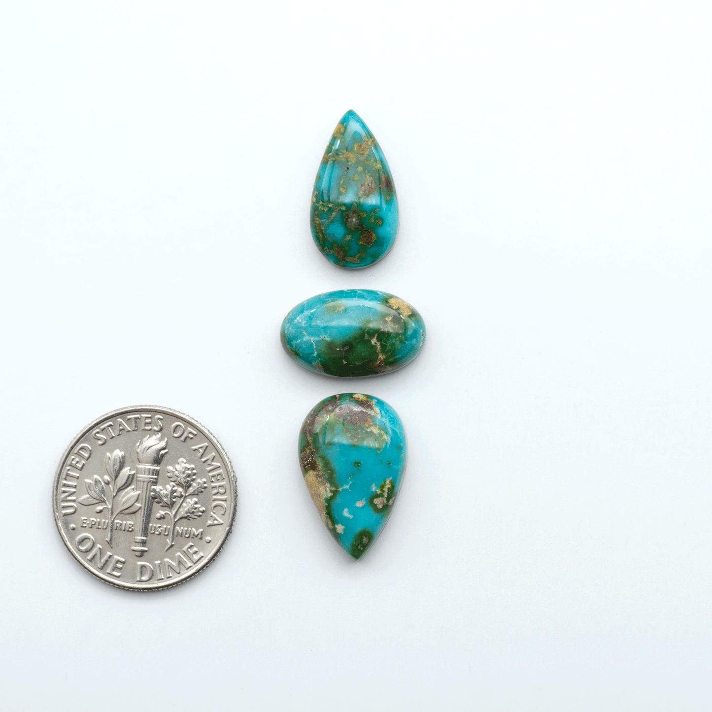Sonoran Mountain Turquoise showcases a stunning blend of blue and green hues and natural patterns that make it a must-have for any jewelry collection.