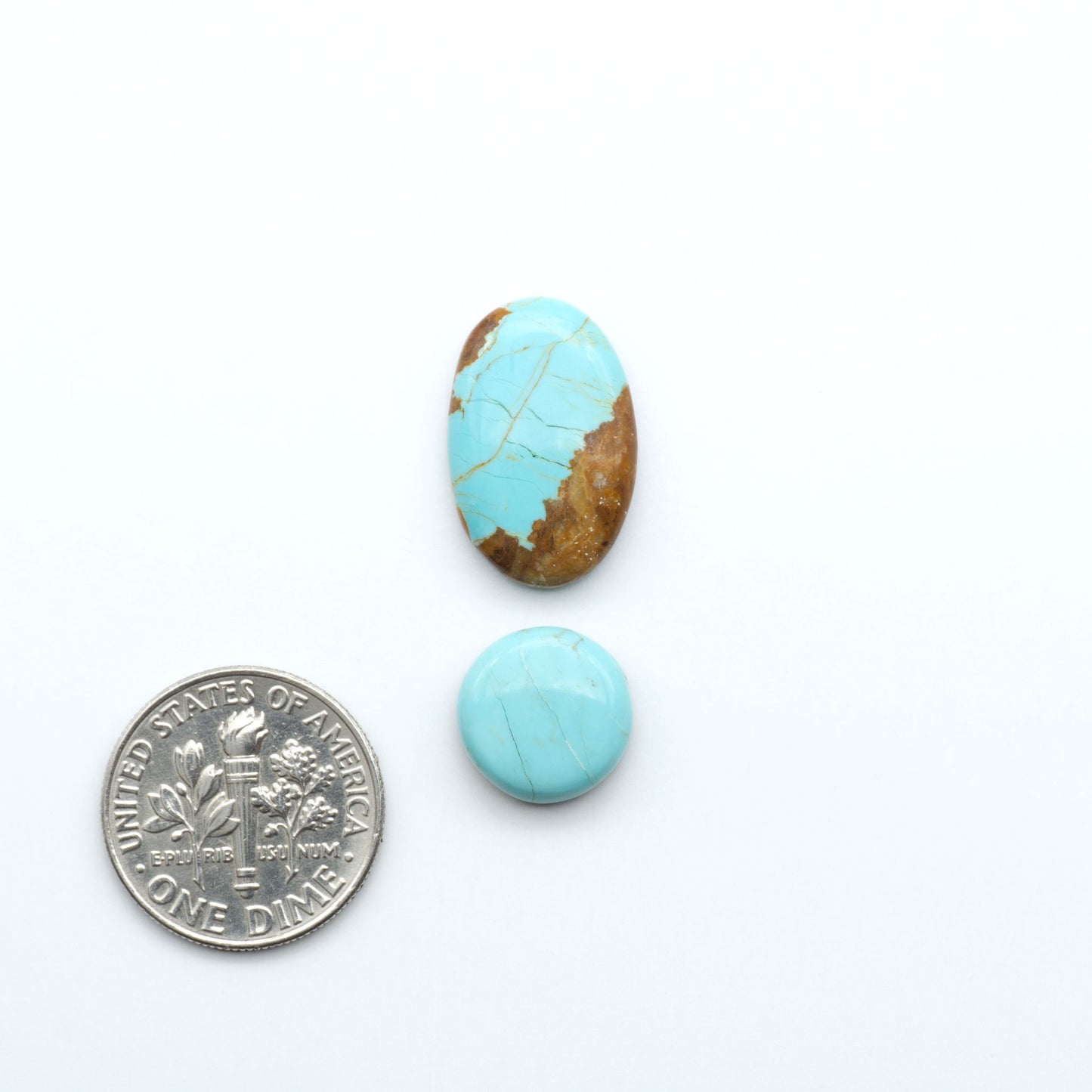Number 8 Turquoise Cabochons have been selected for their quality and unique appearance. Don't miss the chance to add a one-of-a-kind piece to your collection.