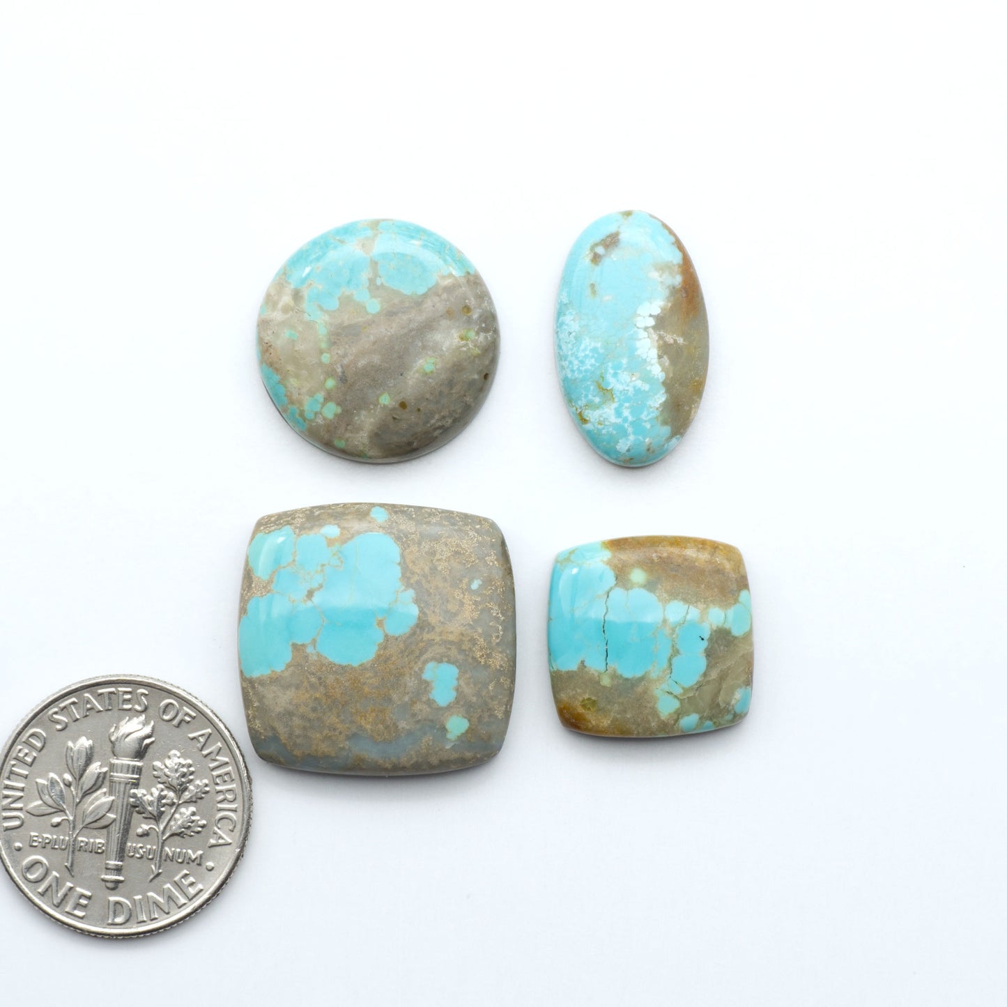 Number 8 Turquoise Cabochons have been selected for their quality and unique appearance. Don't miss the chance to add a one-of-a-kind piece to your collection.