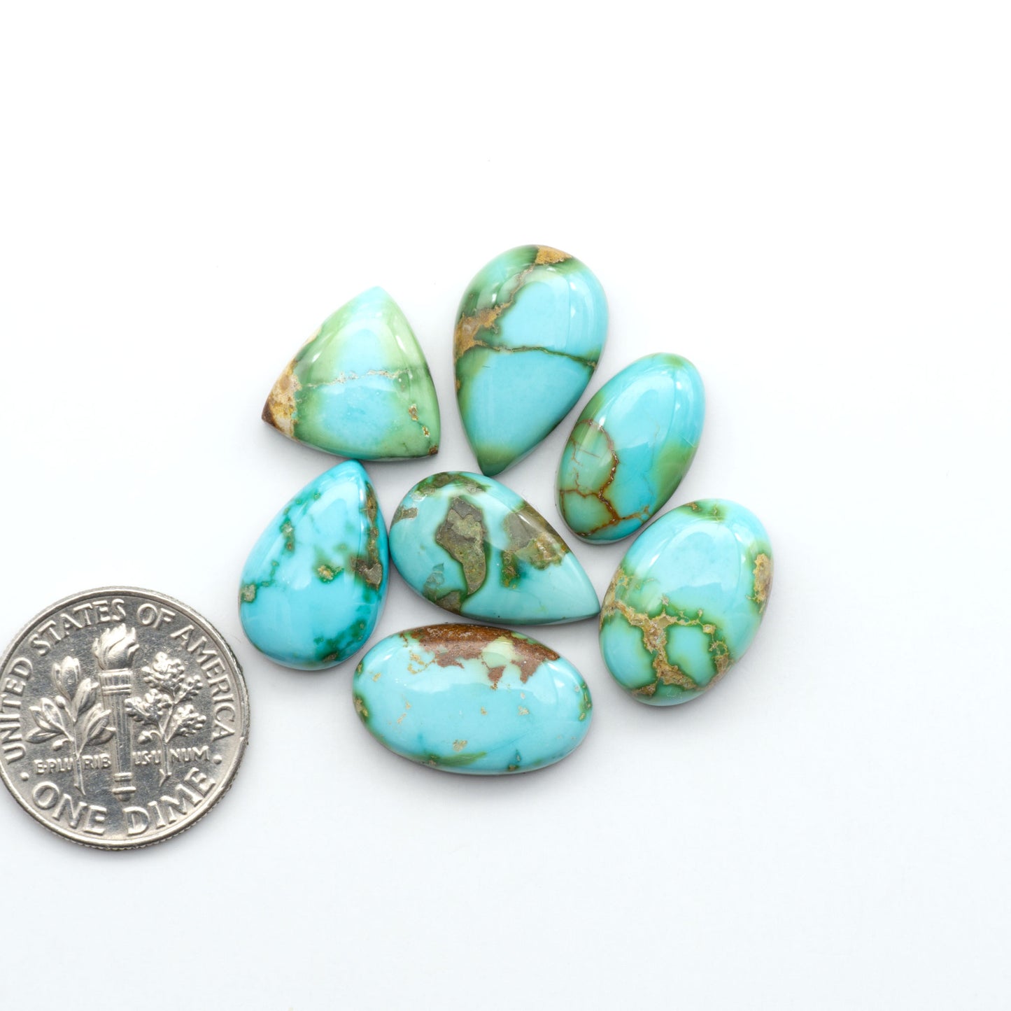 Sonoran Mountain Turquoise showcases a stunning blend of blue and green hues and natural patterns that make it a must-have for any jewelry collection.