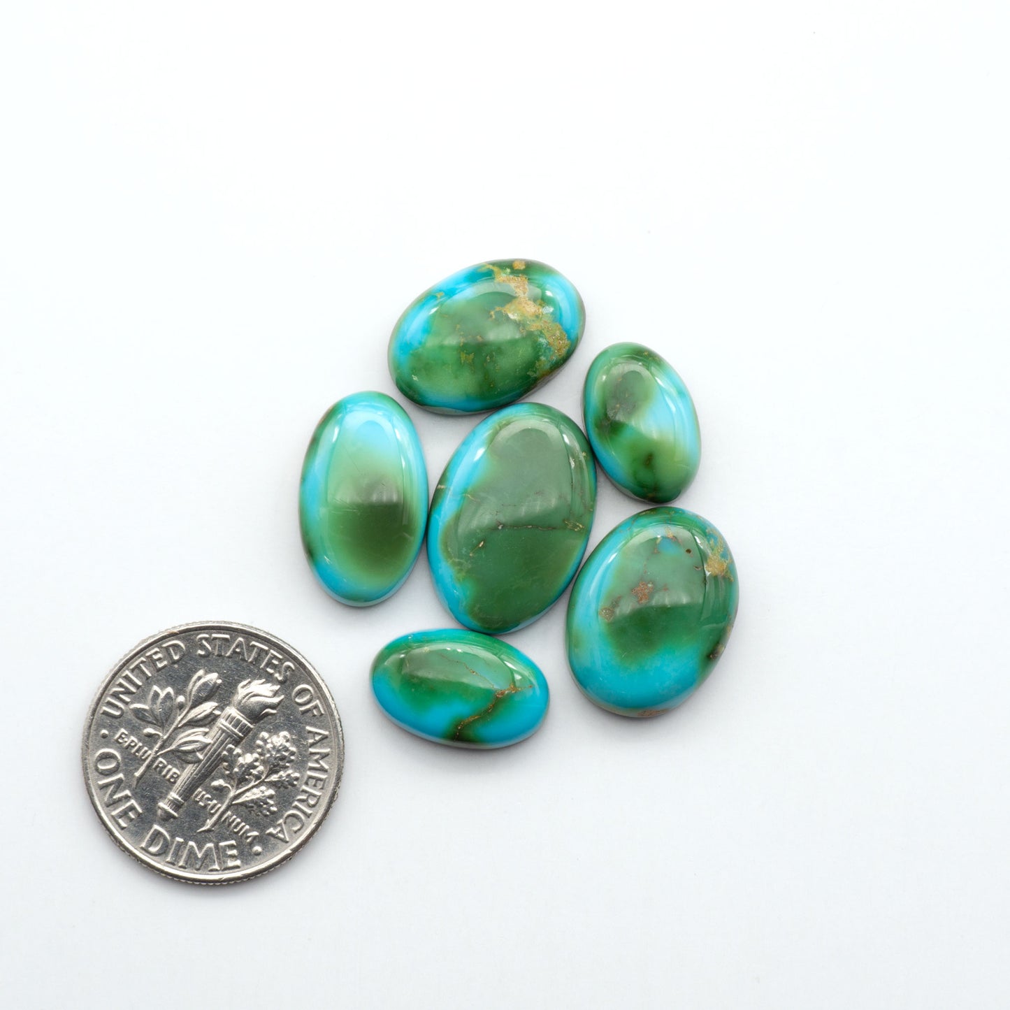 Sonoran Mountain Turquoise showcases a stunning blend of blue and green hues and natural patterns that make it a must-have for any jewelry collection.