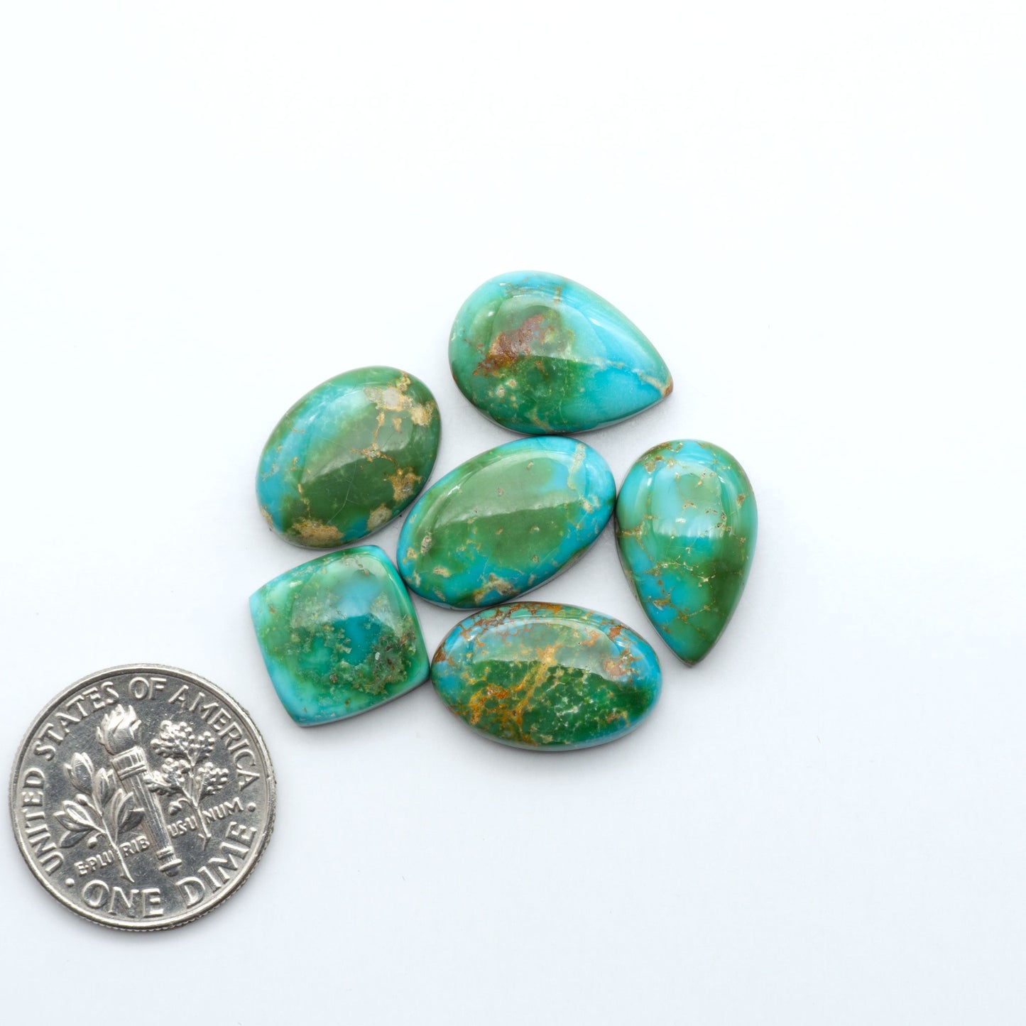 Sonoran Mountain Turquoise showcases a stunning blend of blue and green hues and natural patterns that make it a must-have for any jewelry collection.