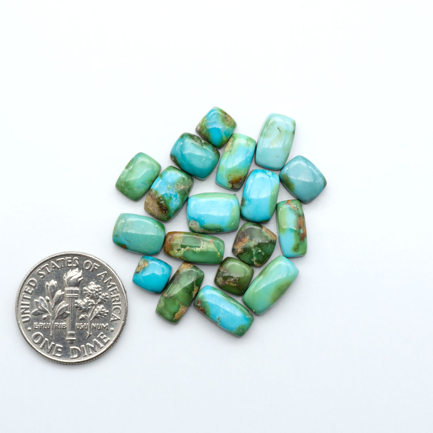 Sonoran Mountain Turquoise showcases a stunning blend of blue and green hues and natural patterns that make it a must-have for any jewelry collection.