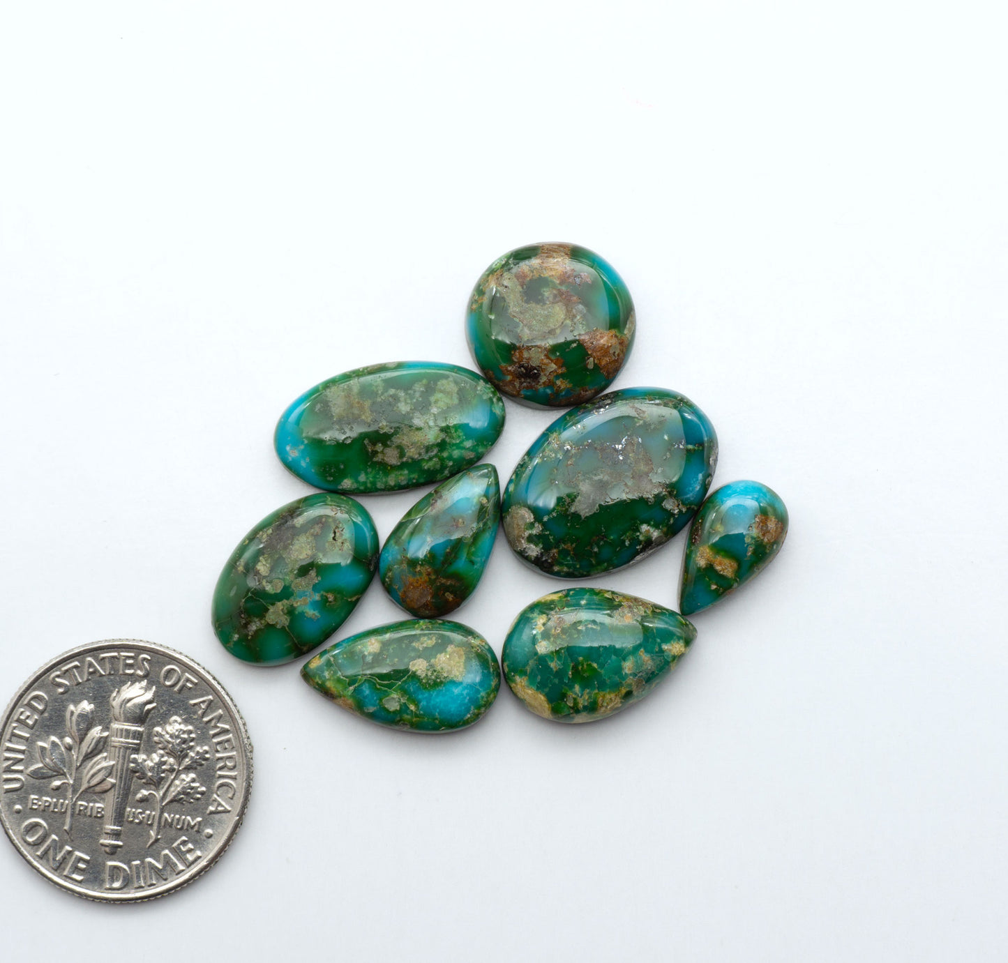 Sonoran Mountain Turquoise showcases a stunning blend of blue and green hues and natural patterns that make it a must-have for any jewelry collection.