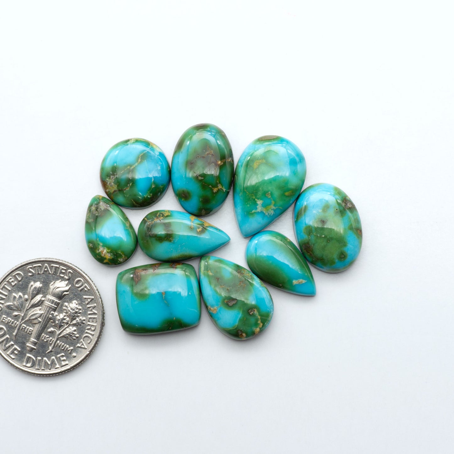 Sonoran Mountain Turquoise showcases a stunning blend of blue and green hues and natural patterns that make it a must-have for any jewelry collection.