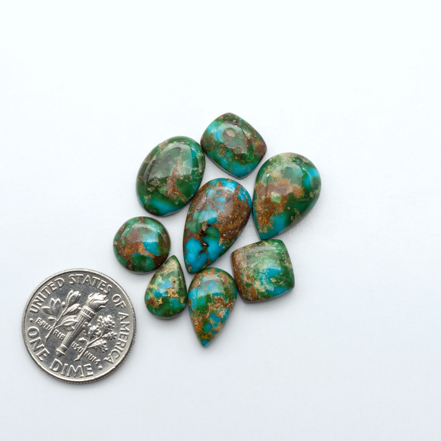 Sonoran Mountain Turquoise showcases a stunning blend of blue and green hues and natural patterns that make it a must-have for any jewelry collection.