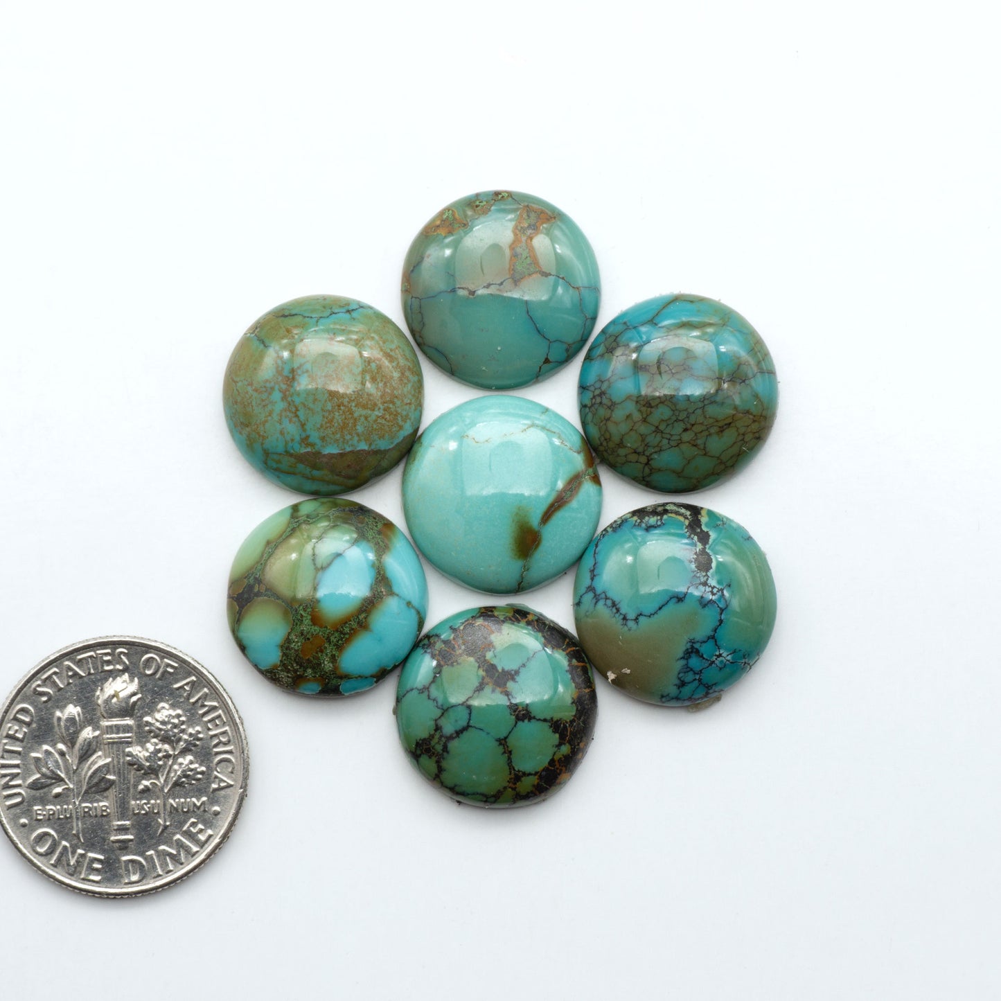 Hubei Cloud Mtn Turquoise is a highly sought-after gemstone known for its color and unique matrix patterns. Add a touch of elegance to your jewelry collection.