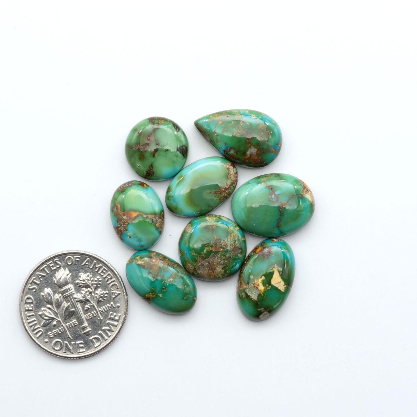 Sonoran Mountain Turquoise showcases a stunning blend of blue and green hues and natural patterns that make it a must-have for any jewelry collection.