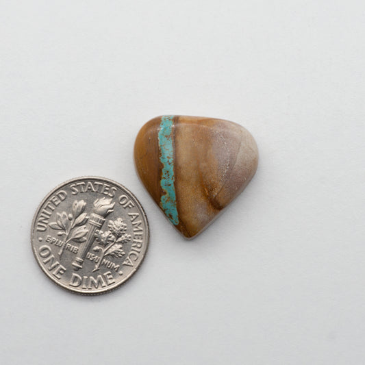 Crow Springs Ribbon Turquoise cabochon