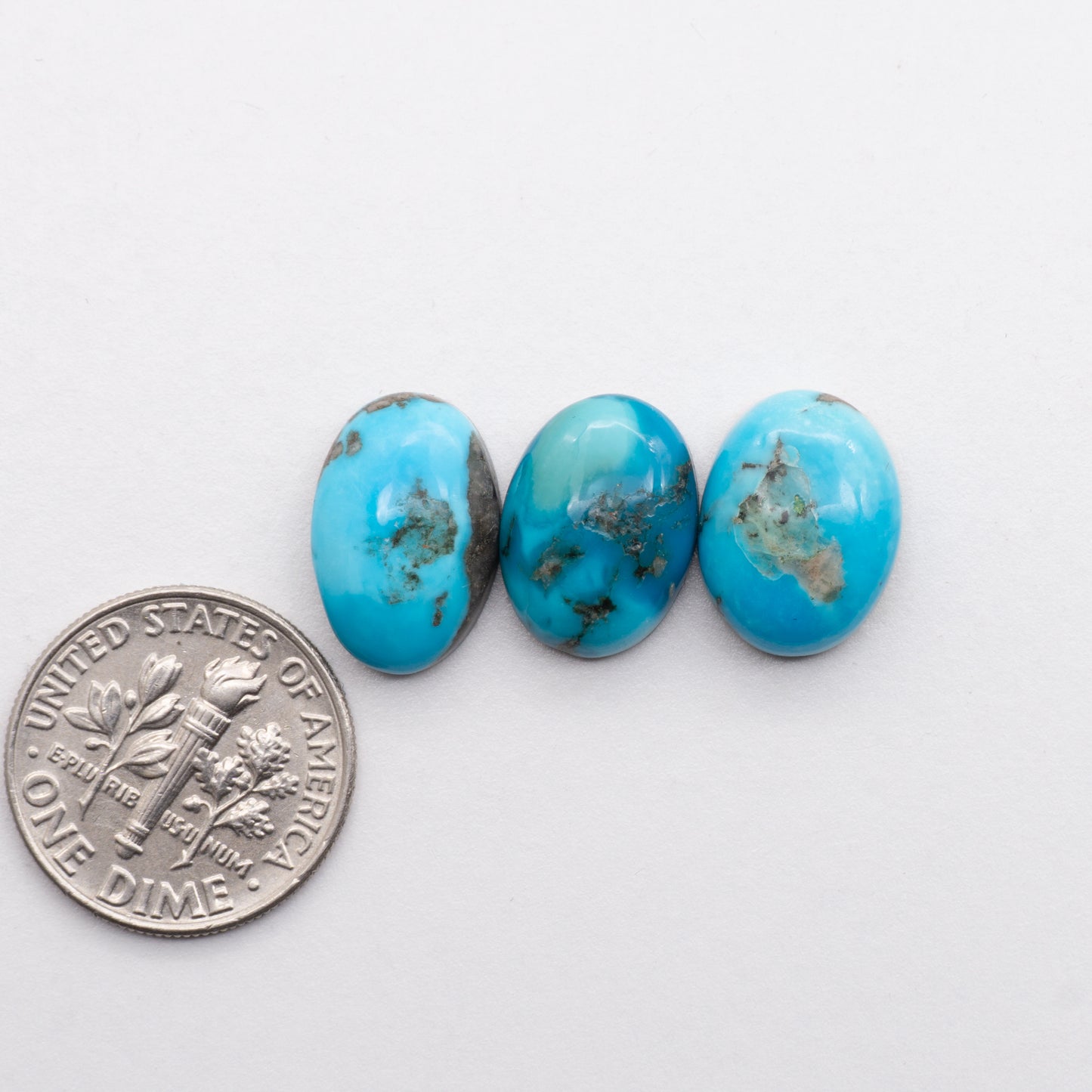 Add unique splashes of color to your jewelry with our Kingman Turquoise Cabochons. Featuring natural blue hues, these cabochons offer a beautiful contrast to any design. Perfect for necklaces, earrings, and more!