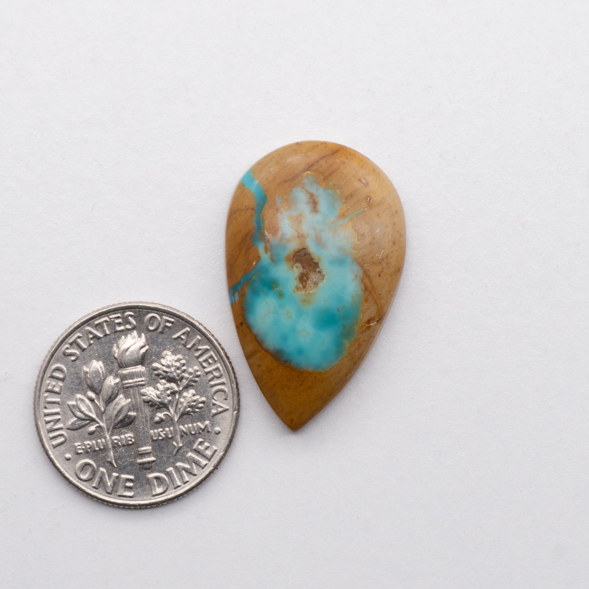 These beautiful blue green turquoise cabochons have a glossy finish and are backed for added strength. Mined in Colorado, USA. Similar to Royston turquoise used for jewelry making.