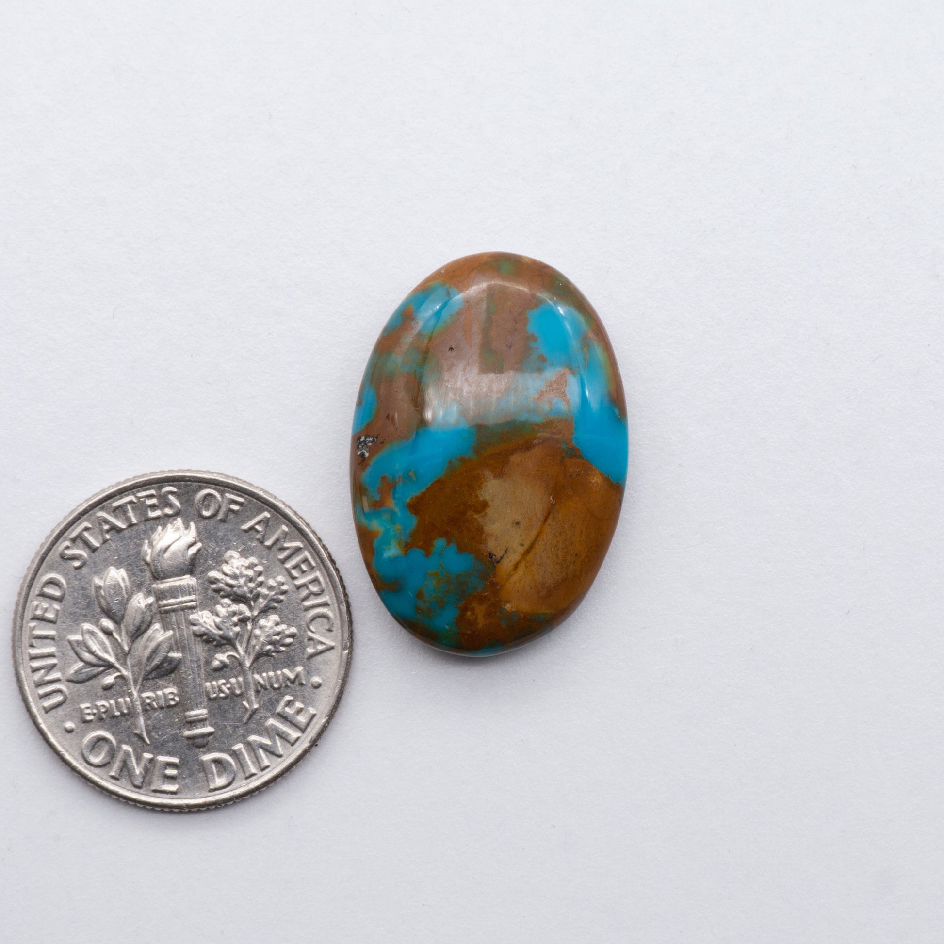 These beautiful blue green turquoise cabochons have a glossy finish and are backed for added strength. Mined in Colorado, USA. Similar to Royston turquoise used for jewelry making.