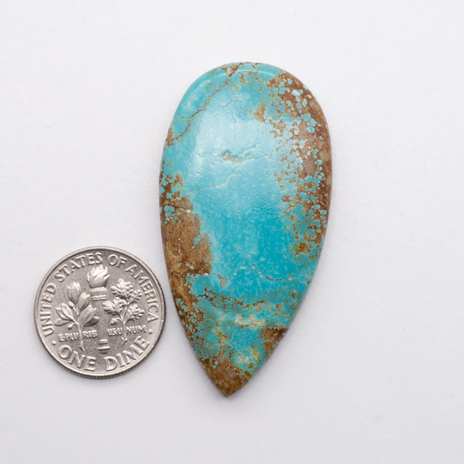 These Number 8 Turquoise Cabochons have a glossy finish and are backed for added strength. Mined in Nevada, USA. These stones are similar to Royston & Kingman Turquoise used for jewelry making.