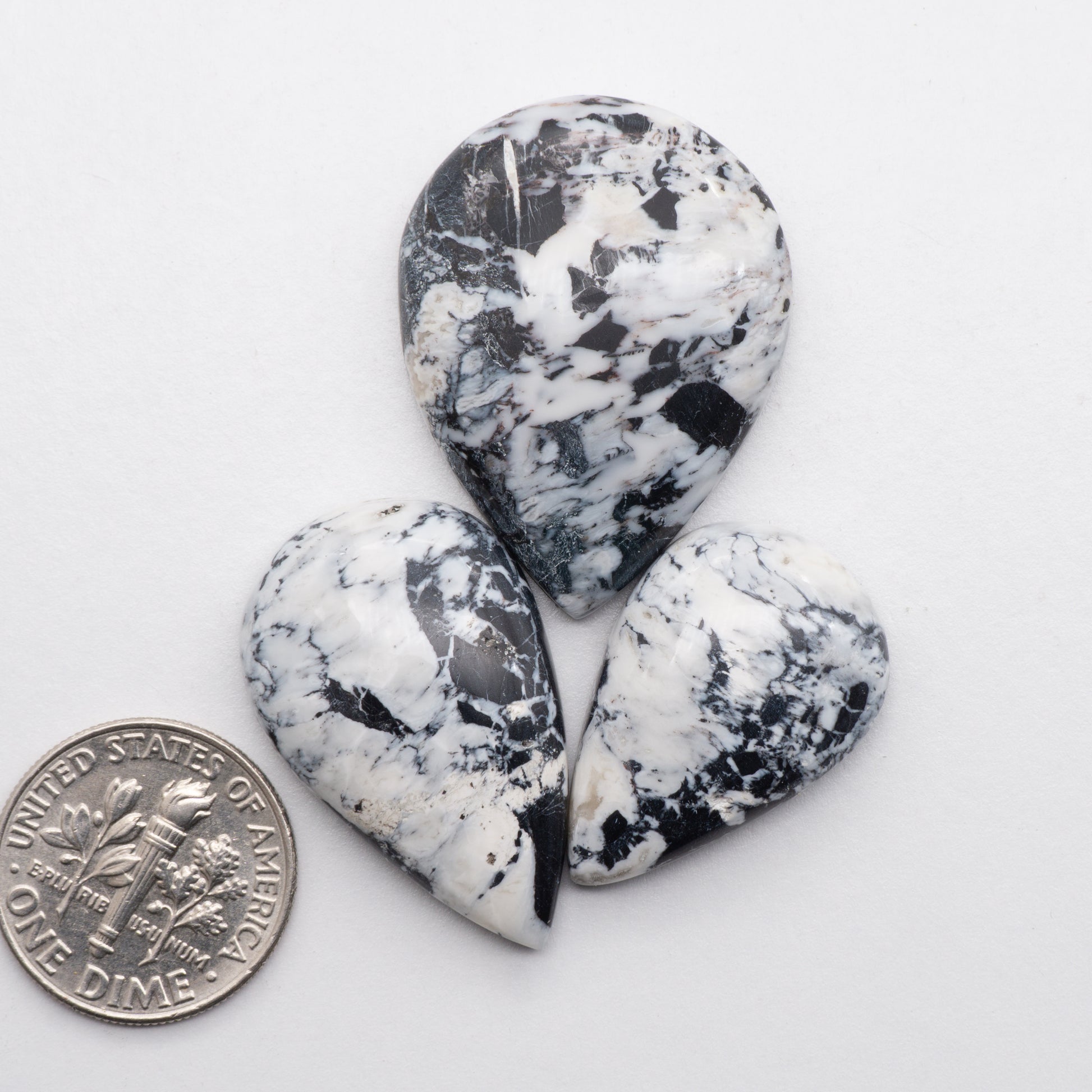This Natural White Buffalo Cabochon has a glossy finish and is backed for added strength. Mined in Nevada, USA this stone is similar to turquoise, used for jewelry making.