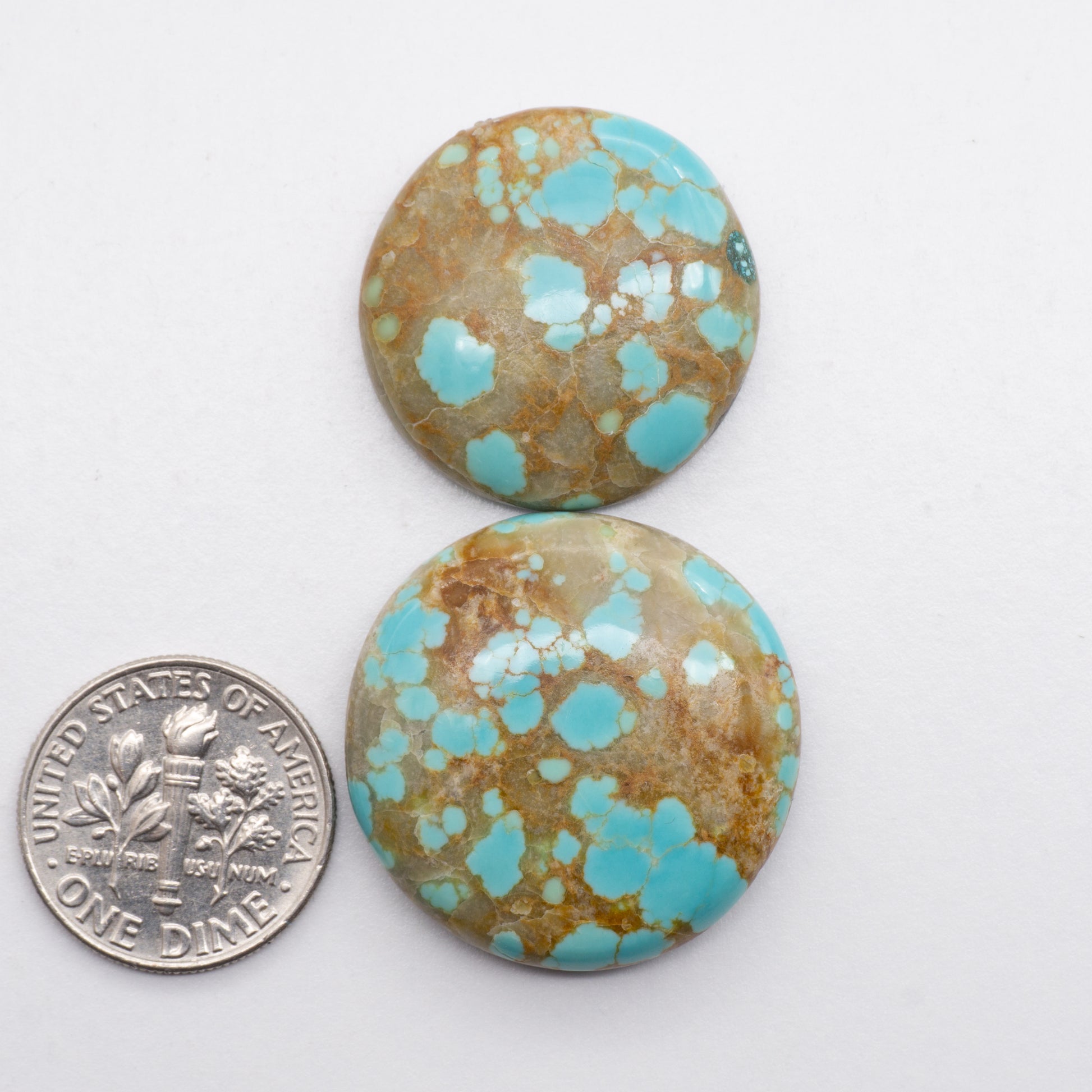 Number 8 Turquoise Cabochons have a glossy finish and are backed for added strength. Number 8 Turquoise is Mined in Nevada, USA. Number 8 Turquoise is similar to Royston & Kingman Turquoise and used for jewelry making.