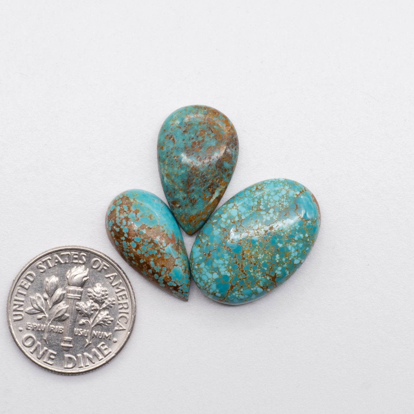 Number 8 Turquoise Cabochons have a glossy finish and are backed for added strength. Number 8 Turquoise is Mined in Nevada, USA. Number 8 Turquoise is similar to Royston & Kingman Turquoise and used for jewelry making.