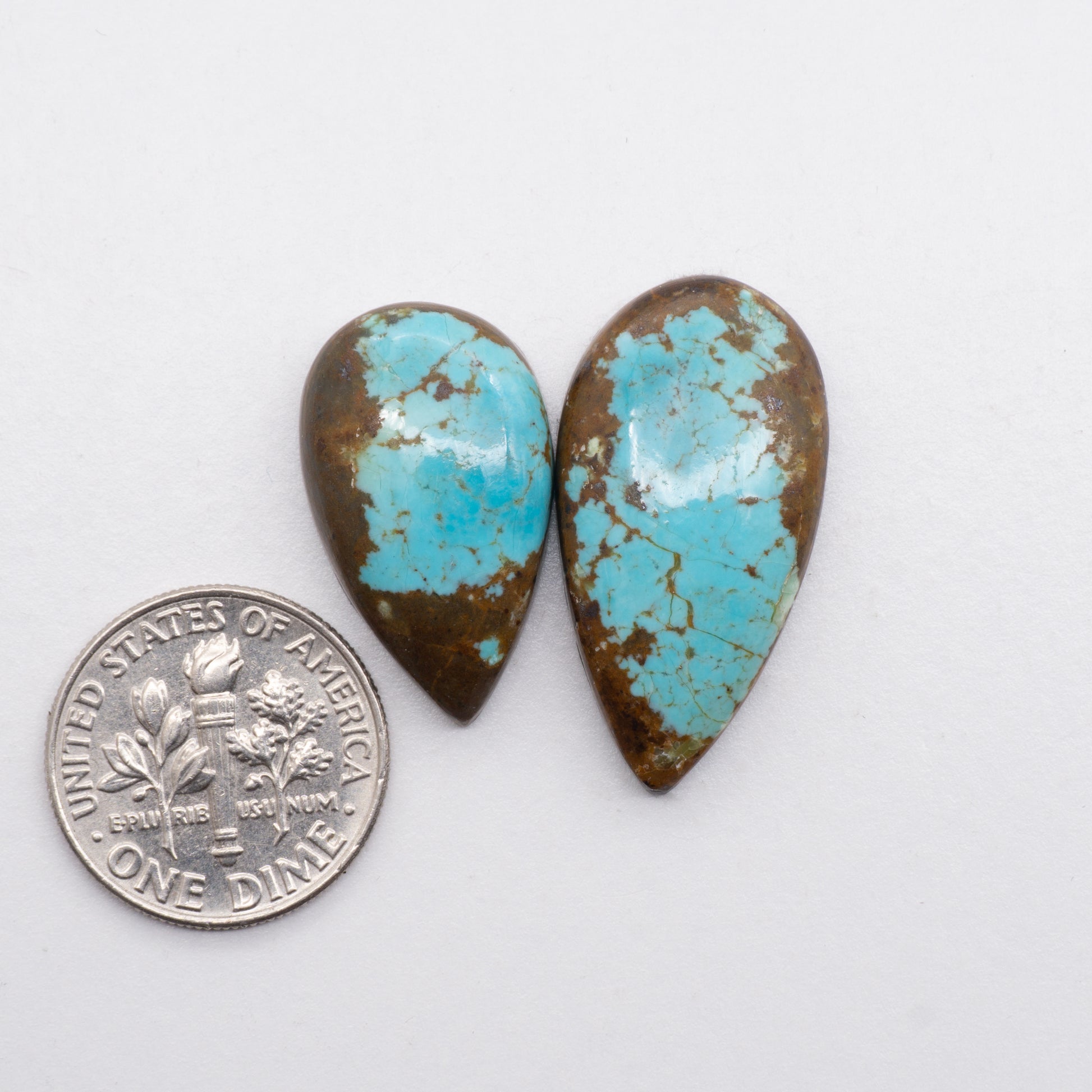 Number 8 Turquoise Cabochons have a glossy finish and are backed for added strength. Number 8 Turquoise is Mined in Nevada, USA. Number 8 Turquoise is similar to Royston & Kingman Turquoise and used for jewelry making.