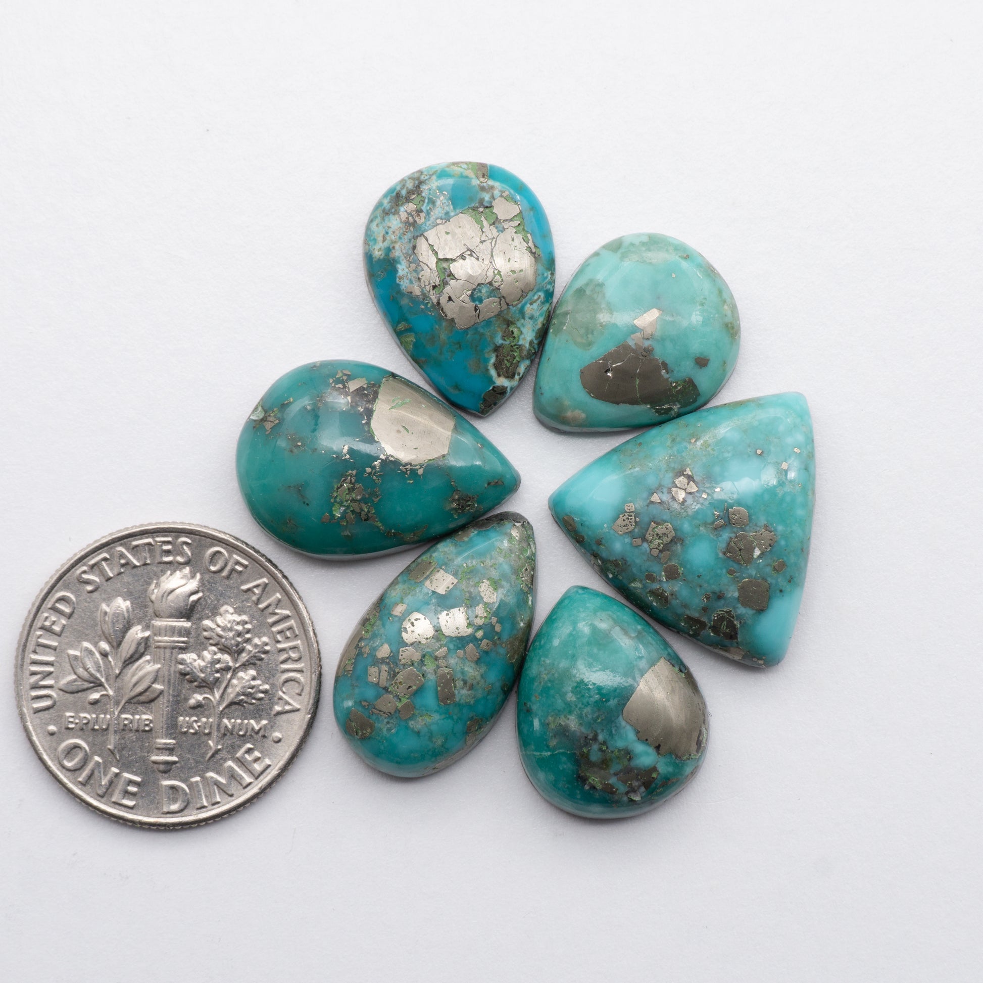 Cumpas Turquoise cabochons stones