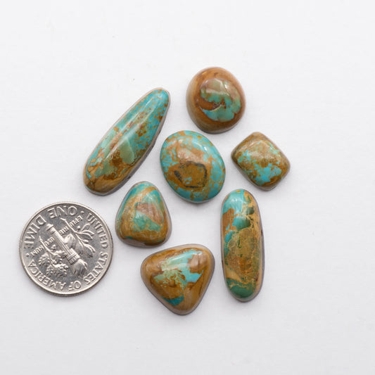 Kings Manassa Turquoise is a type of turquoise known for its characteristic green-blue hue and unique veining.