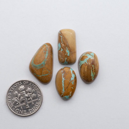 Crow Springs Ribbon Turquoise cabochon