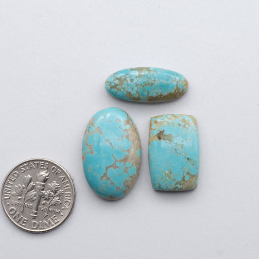 Discover the magic of Number 8 Turquoise with our stunning cabochons