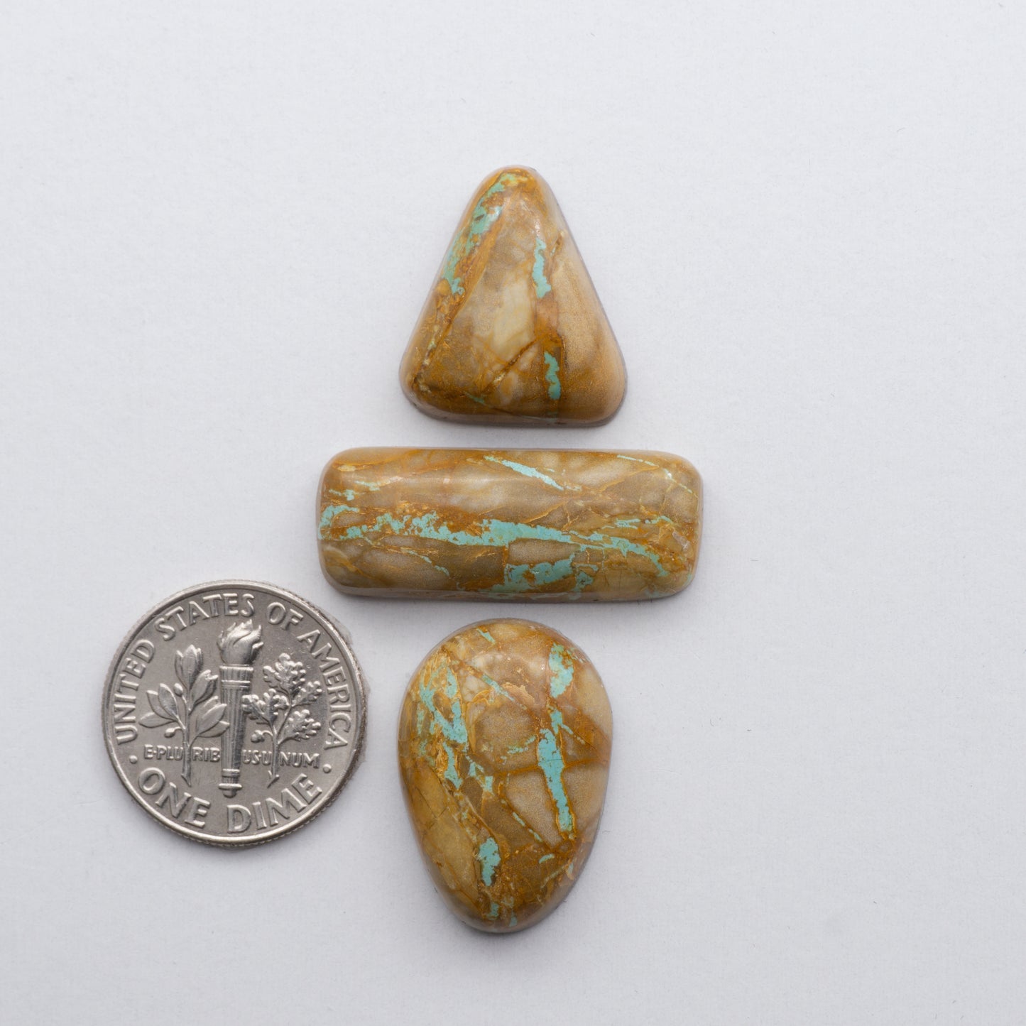 Crow Springs Ribbon Turquoise Cabochon