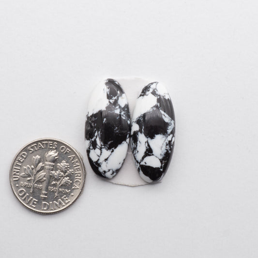 White Buffalo Cabochons are expertly cut and polished from composite material to create a stunning and durable gemstone. 