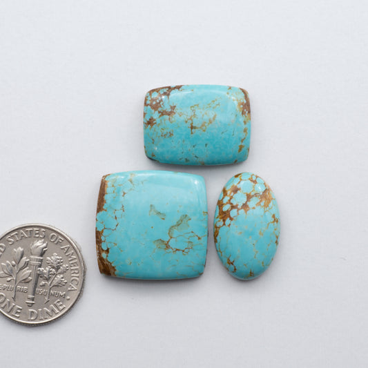 Number 8 Turquoise Cabochons have been carefully selected for their quality and unique appearance.