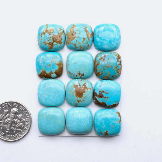 Number 8 Turquoise Cabochons have been carefully selected for their quality and unique appearance. 