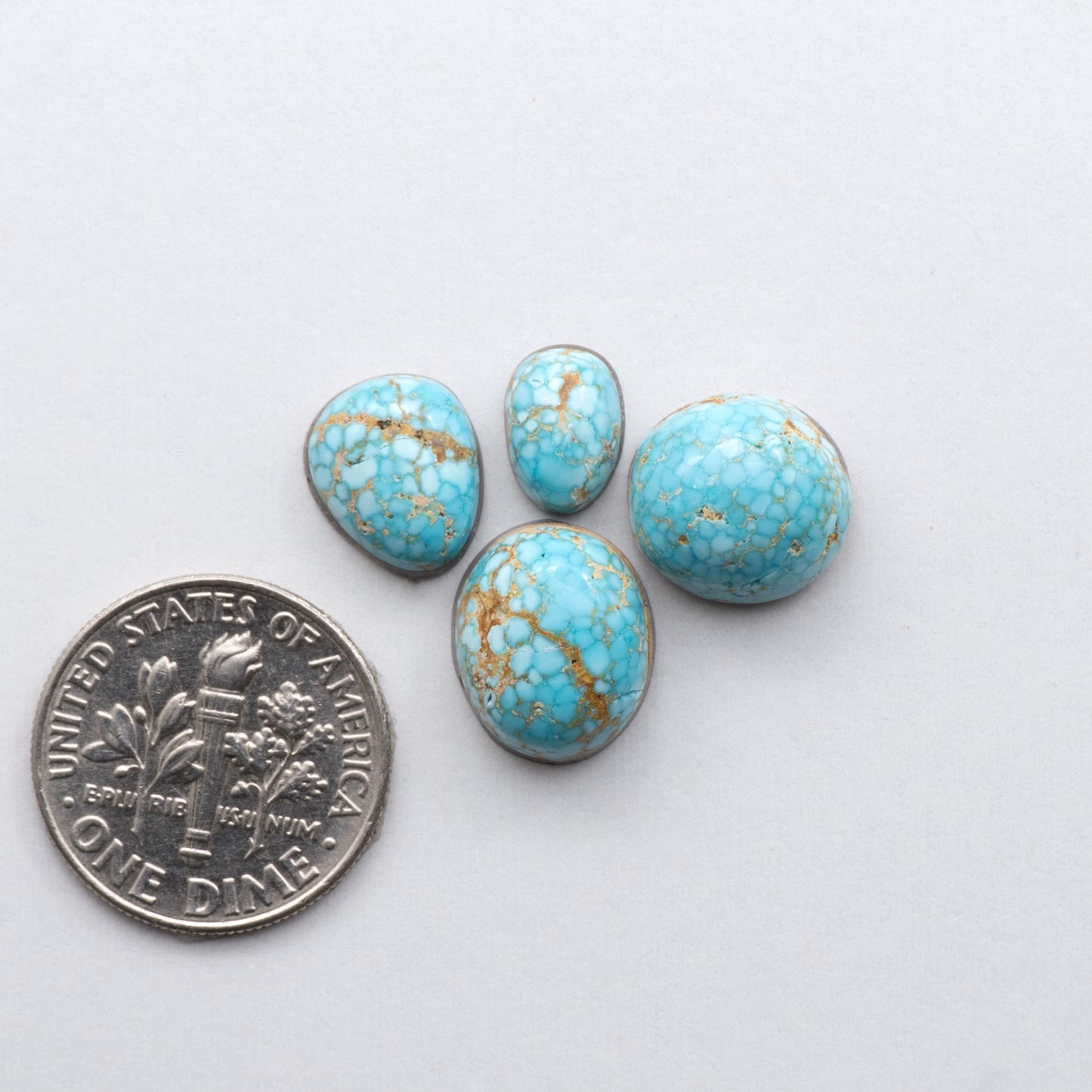 This Natural Number 8 Turquoise Cabochon lot is an excellent addition to any jewelry-making collection