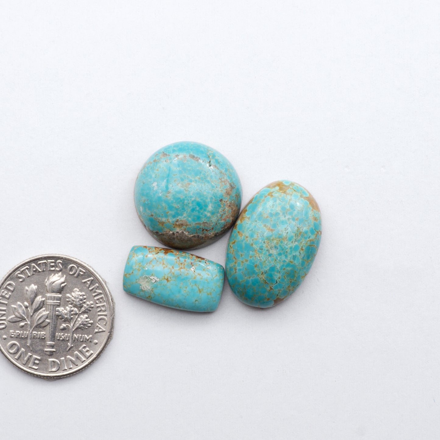 Number 8 Turquoise Cabochons have been carefully selected for their quality and unique appearance