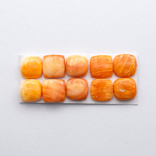 Add a unique, natural touch to your jewelry designs with our Orange Spiny Oyster Cabochons.