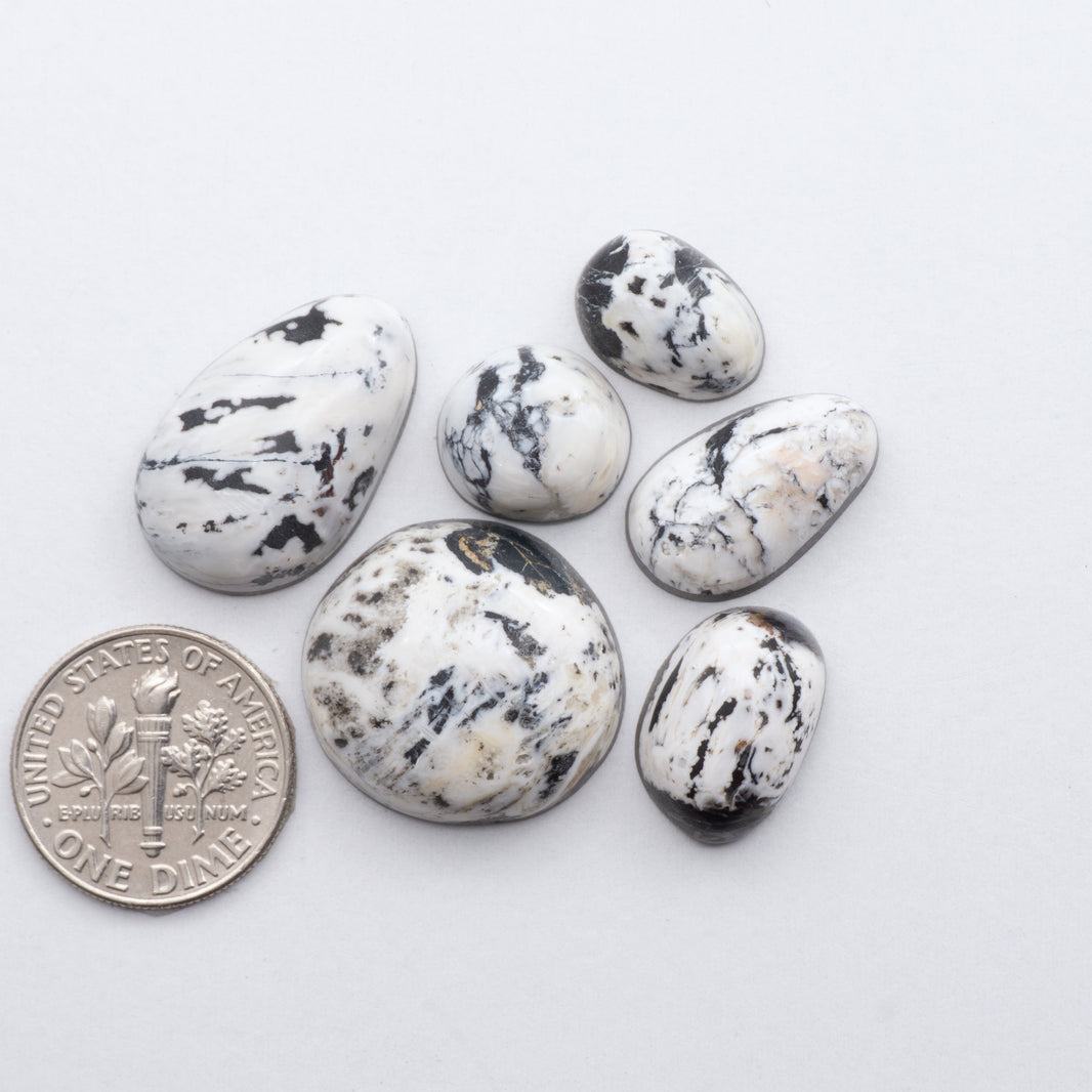 White Buffalo Cabochons – Cutting Edge Turquoise