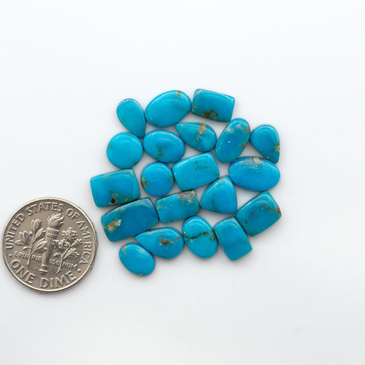 Discover the stunning beauty of Bandits Mine Turquoise, mined in the Sonoran desert. This unique gemstone offers natural variations in color and matrix, making each piece truly unique.