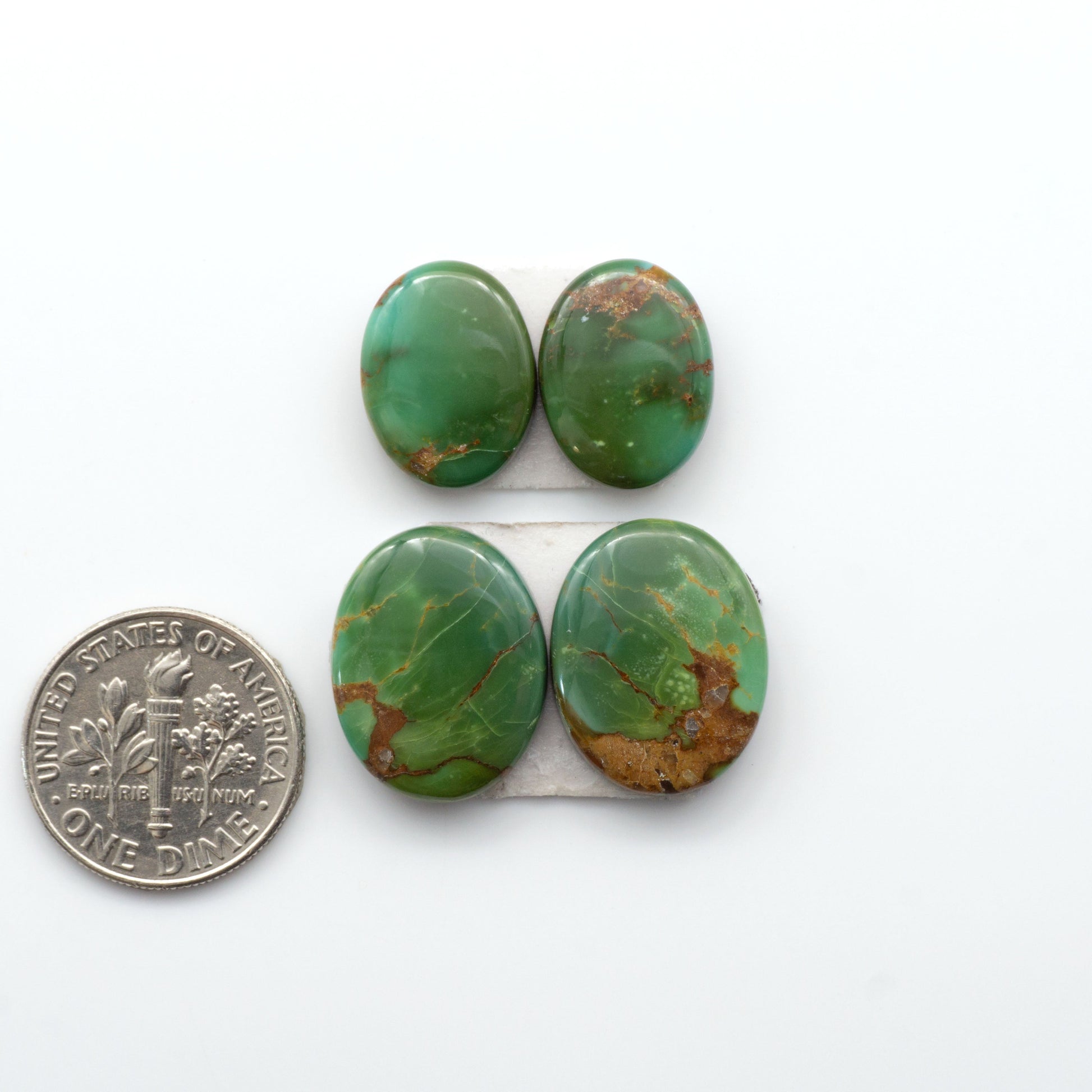 Experience the beauty of Turquoise Mountain Cabochons. With their distinctive blue and green color, these gemstones are perfect for any jewelry piece.