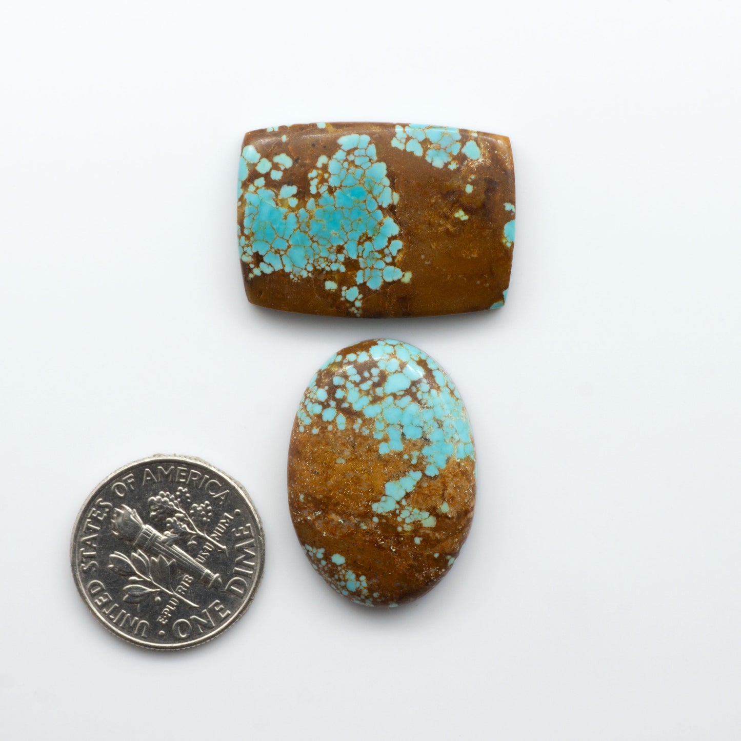 Number 8 Turquoise Cabochons have been selected for their quality and unique appearance. Don't miss the chance to add a one-of-a-kind piece to your collection.