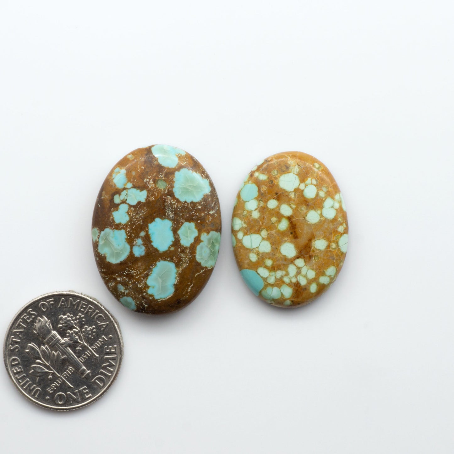 Number 8 Turquoise Cabochons have been selected for their quality and unique appearance. Don't miss the chance to add a one-of-a-kind piece to your collection.