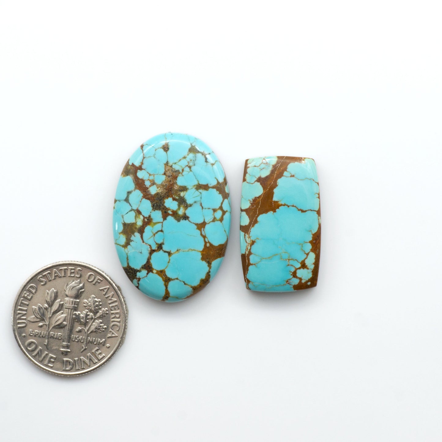 Number 8 Turquoise Cabochons have been selected for their quality and unique appearance. Don't miss the chance to add a one-of-a-kind piece to your collection.