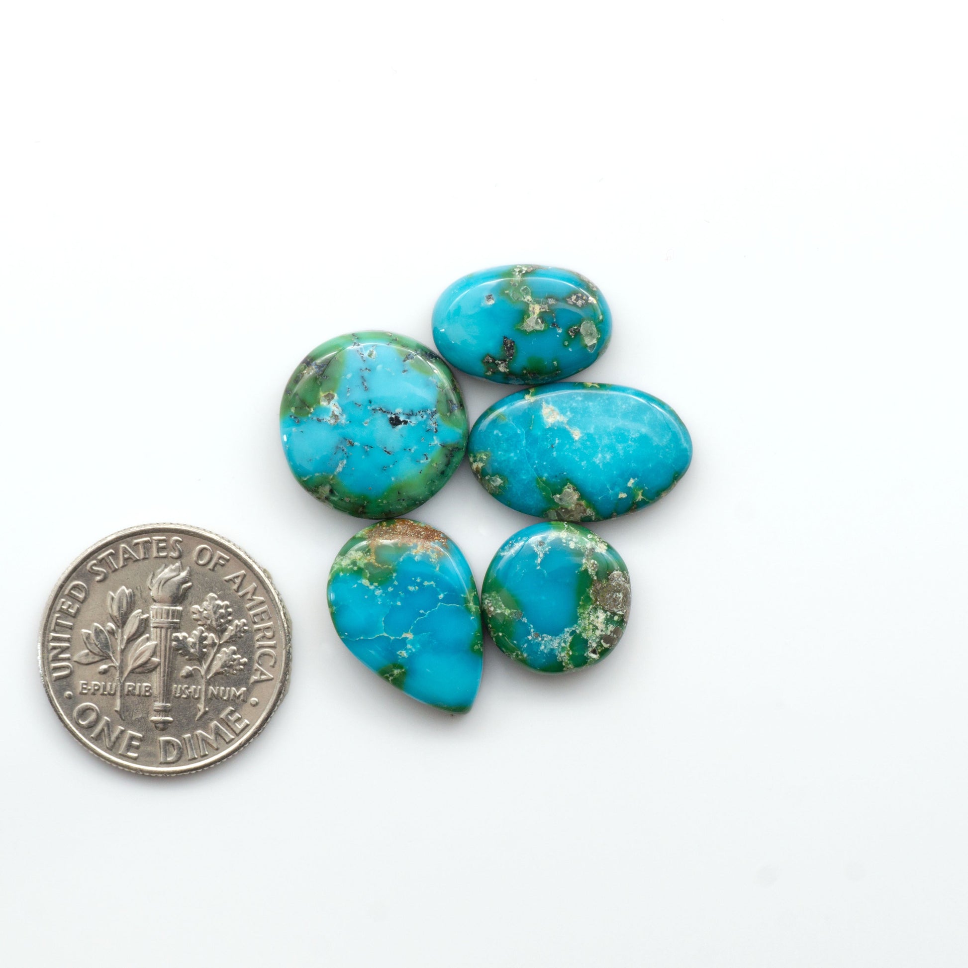 Sonoran Mountain Turquoise showcases a stunning blend of blue and green hues and natural patterns that make it a must-have for any jewelry collection.