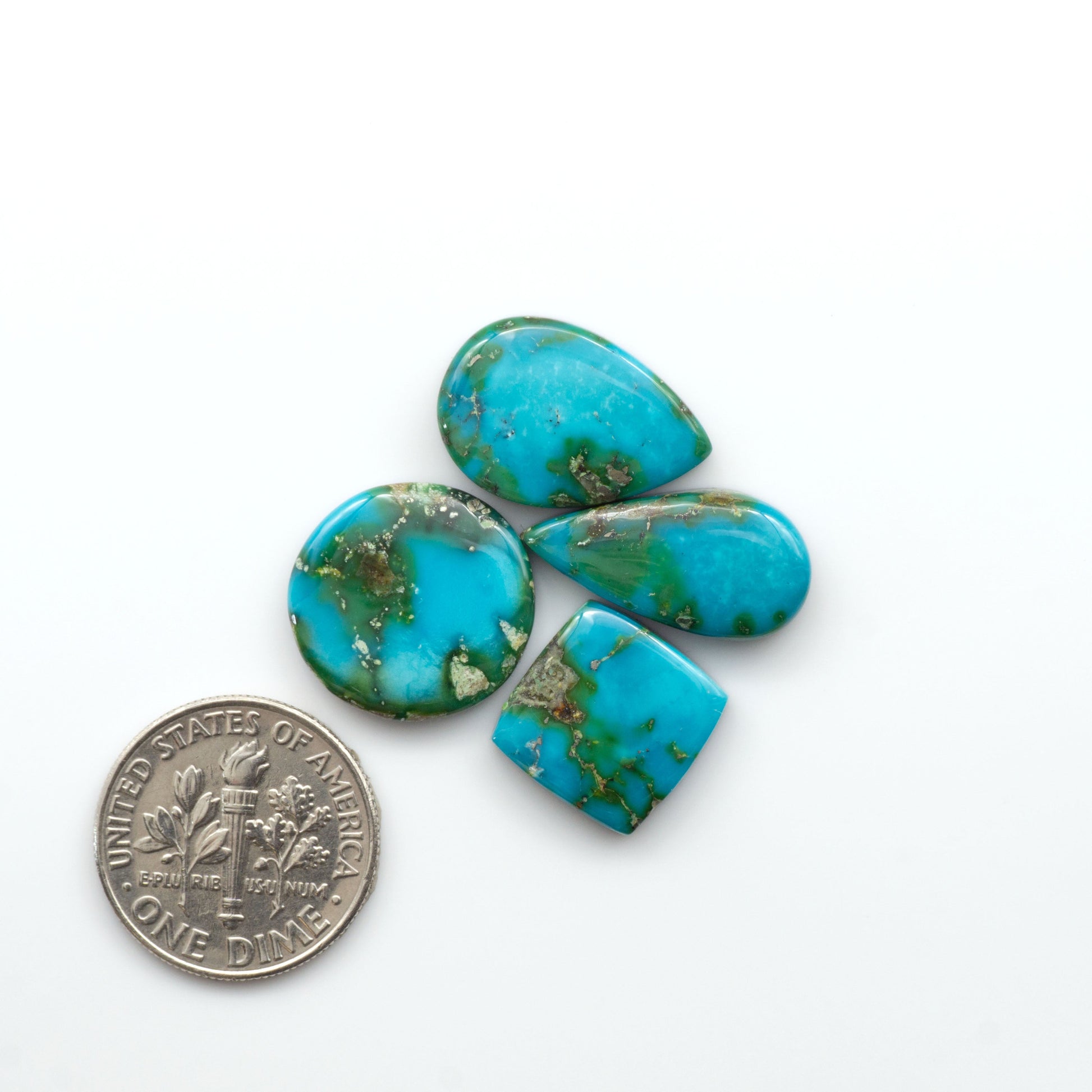 Sonoran Mountain Turquoise showcases a stunning blend of blue and green hues and natural patterns that make it a must-have for any jewelry collection.